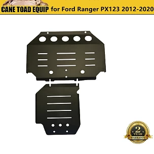 Image of 2PCS 3mm Black Bash Plate Front Sump Guard for Ford Ranger PX 1 2 3 2012-2020