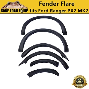 Image of Fender Flare Kit Slim Matte Black Guard Trim Fits Ford Ranger PX2 MK2 2015-18