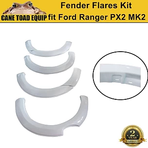 Image of Fender Flares Kit fit Ford Ranger PX2 MK2 2015-2018 White Smooth OEM Design guard