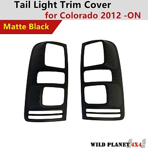 Image of Matte Black Tail Light Cover to suit Holden Colorado RG 2012-Onwards