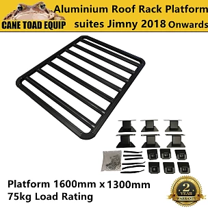 Image of Aluminium Roof Rack for Jimny Platform Slimline 2018 Onwards 160x130cm Low Profile