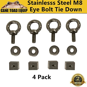 Image of 4X Stainless Steel Eye Bolt Tie Down Kit for Platform Roof Rack fix The 4WD Awning 