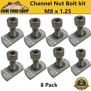 Image of Channel Nut Bolt 8 Set 18x35mm M8 Fit Rhino Rack Platform Roof Rack Fastener T & C Roof Channel Rack