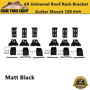 Image of Universal Roof Rack Brackets 100MM 3 Pairs for Rain Gutter Mounts GU patrol landcruiser 80