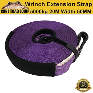 Image of Tow Strap 5000KG 50mm x 20m Winch Extension Strap Recovery Tow Strap  4x4 5T 