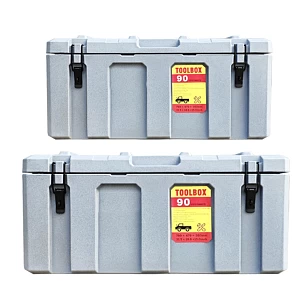 Image of 50+90L Poly Tool Box Storage Grey