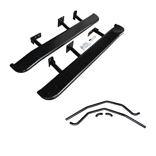 Image of Heavy Duty Steel Side Steps / Rock Sliders with Brush Bars for Toyota Prado 150 Series