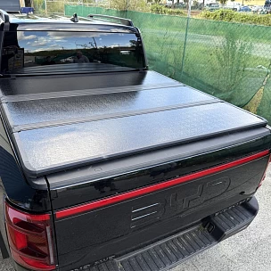 Image of Tri-Fold Hard Tonneau Cover for BYD Shark 6 2024+ Dual Cab