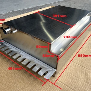 Image of Pioneer Tray Underbody Tank 60L for Diesel Petrol Water Under Tray Mount