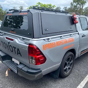 Image of Steel Canopy for Toyota Hilux SR 2018 Onwards Post facelift J deck dual cab tub only