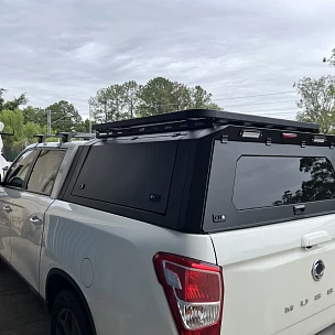 Image of Steel Canopy SSANGYONG MUSSO LWB 2018+ Roof Rack, XLV Tub Only