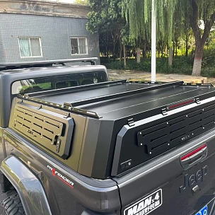 Image of Low Profile Canopy for Jeep Gladiator | Steel Heavy Duty Matte Black 