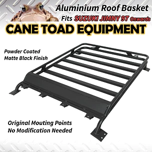 Image of Roof Rack Basket Fits Suzuki Jimny Original mounting Points Aluminium Alloy 97-2018