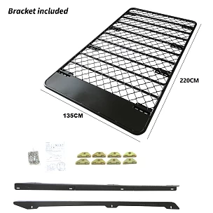 Image of Roof Rack Fits TOYOTA FJ Cruiser Aluminium Alloy Flat Low Profile Platform Hydronalium