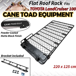 Image of Roof Basket Rack Fits TOYOTA Landcruiser 100 Aluminium Alloy Powder Coated Roof Tent 4X4 4WD Hydronalium