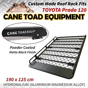 Image of Roof Rack Basket Fits Prado 120 series Aluminium Alloy Tradesman CARGO 4X4 4WD Cage Hydronalium