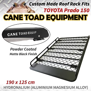 Image of Roof Rack Basket Fits Prado 150 series Aluminium Alloy Tradesman CARGO 4X4 4WD Cage Hydronalium