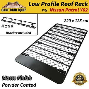 Image of Roof Rack Fits Nissan Patrol Y62 Aluminium Alloy Flat Low Profile Platform Hydronalium