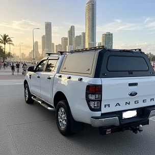 Image of Original Tradecap Aluminium Canopy + Roof Rack Powder Coated - Ford Ranger PX123 & Mazda BT50 Powder Coated 