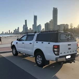 Image of Powder Coated Aluminum Canopy for Ford Ranger PX123 & Mazda BT50