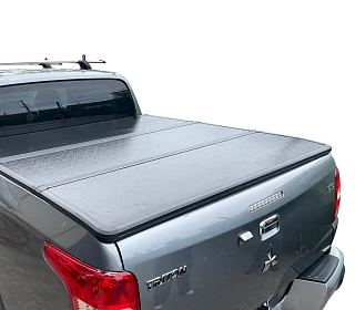 Image of Tri-Fold Hard Tonneau Cover for Mitsubishi Triton MQ MR Dual Cab