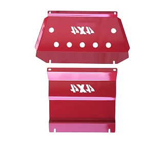 Image of Front Sump Guard/Bash Plate (red) Triton MQ/MR