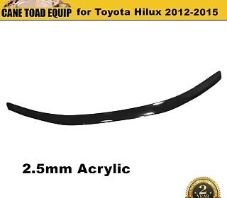 Image of Bonnet Protector Guard for Toyota Hilux 2012-2015 Vigo Tinted Black Guard Post facelift