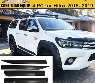 Image of Door Cladding Side Body Slim Trim for Toyota Hilux 2015-2023 N80 Moulds SR SR5 Matt Black