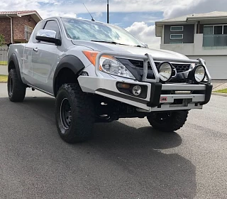 Image of Fender Flares Matte Black OEM Style For Mazda BT50 BT-50 2011-2020 4WD Guard Arch