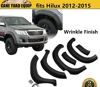 Image of Jungle Fender Flares Wheel Arch fit Toyota Hilux 2012-2015 Matte Black Rough Finish 6pc