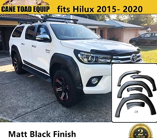 Image of Fender Flares Jungle Style Matte Black Wheel Arch Cover fit Toyota Hilux 2015-2019 N80 4WD