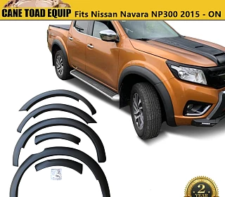 Image of Slim Fender Flares Matt Black 6 PCS for Nissan Navara NP300 D23 2015-2020 Wheel Arch