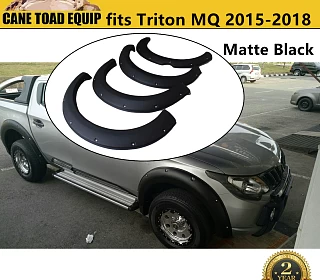 Image of Jungle Flares off Road Guards to suit Mitsubishi Triton MQ 2015-2018 Matte Black