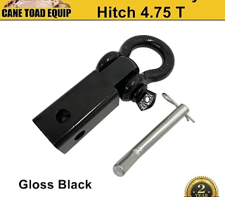 Image of Tow Bar Recovery Hitch Receiver Bow Shackle 2 Inch Aluminium 4.75T Off Road 4X4