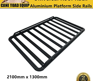Image of Universal Alumininium Roof Rack Platform Side Rail 2100MM X 1300MM