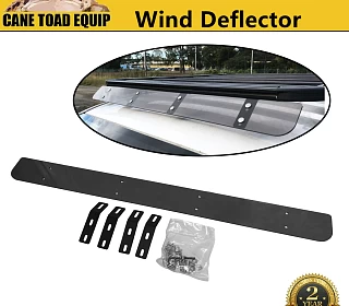 Image of Car Rack Aerodynamic Roof Wind Fairing Air Deflector Kit Black 