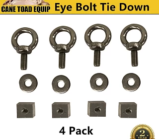 Image of 4X Stainless Steel Eye Bolt Tie Down Kit for Platform Roof Rack fix The 4WD Awning 