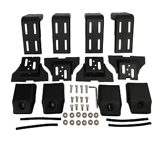 Image of Universal Roof Rack Brackets 100MM 2 Pair for Rain Gutter Mounts Adjustabel 4x4 4WD