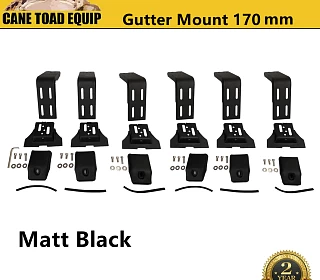 Image of Universal Roof Rack Gutter Mount Bracket 20-23cm 3 Pair High Roof Troopy Pajero LC70