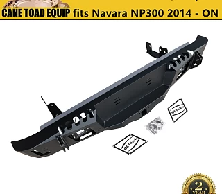 Image of Rear Bar Step for Nissan Navara NP300 2014 - On Protection Bumper D23 Heavy Duty 4WD