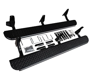 Image of Heavy Duty Steel Side Steps / Rock Sliders for Toyota 100