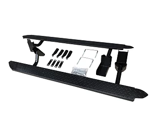 Image of Heavy Duty Steel Side Steps / Rock Sliders for Toyota Hilux N80