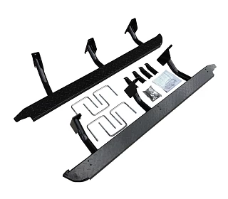 Image of Heavy Duty Steel Side Steps / Rock Sliders for Mitsubishi Triton ML-MN