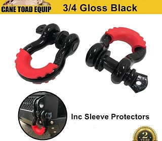 Image of D Shackle WLL 4.75 Ton Rated 20mm 4WD Recovery Tow Car Trailer 2PCS Caravan