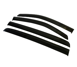 Image of Premium Injection Weathershields fit Isuzu MUX 2013- 2020 Tinted Black Window Visors