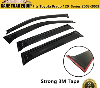 Image of Premium Weather Shields Window Visor 4PCS for Toyota Prado 120 Series 2003-09 