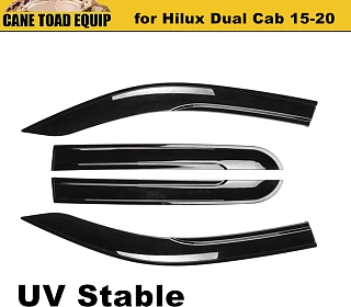 Image of Premium Weathershields for Hilux Dual Cab 2015-20 Toyota Slim Fit Design N80