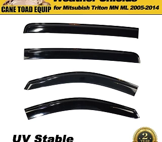 Image of Weather Shield Window Visors weathershield for Mitsubishi Triton MN ML 2005-2014