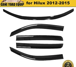 Image of Bonnet Protector & Window Visors WeatherShields for Toyota Hilux 2012-2015 Combo