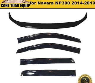 Image of Bonnet Protector & WeatherShields Window Visors suit Navara NP300 D23 2014-2020 Combo deal